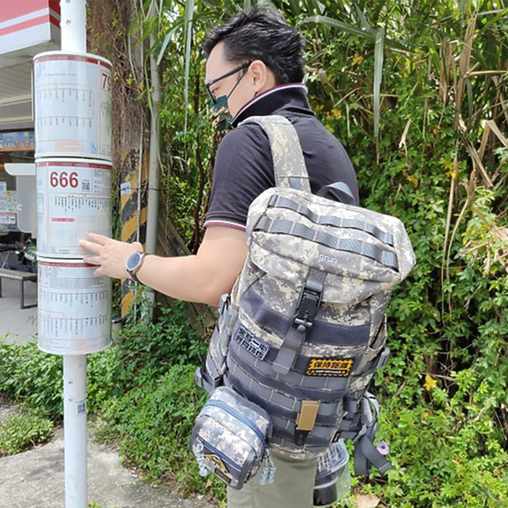 同島一心 共同防疫｜暮色迷彩 bagrun 都會玩家瞬開翻蓋後背包