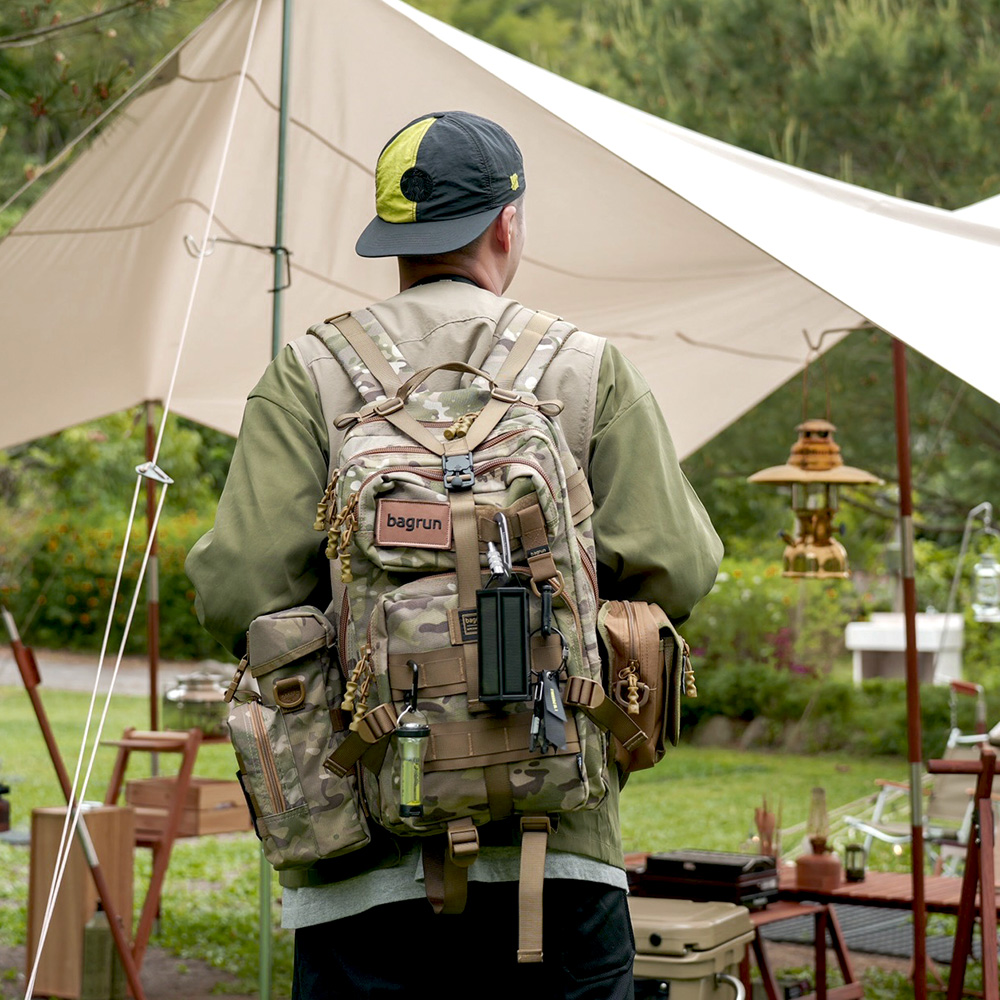 該怎麼選擇軍事戰術背包？bagrun二代都會玩家軍事風格後背包實用的Molle系統