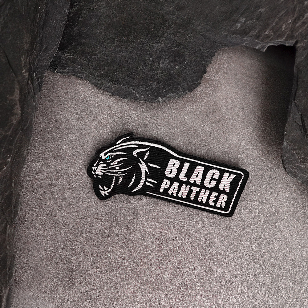 戰術風格魔鬼氈布章-A136A-黑豹