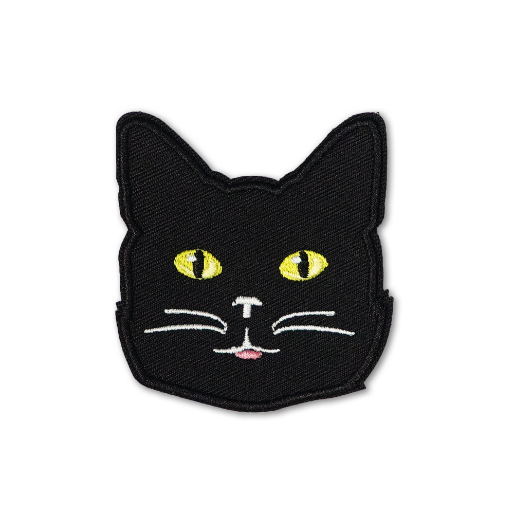 戰術風格魔鬼氈布章-黑貓