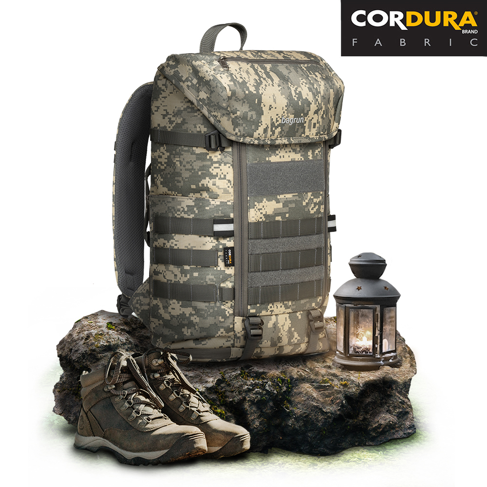 運動玩家軍事風格後背包-L(2色)