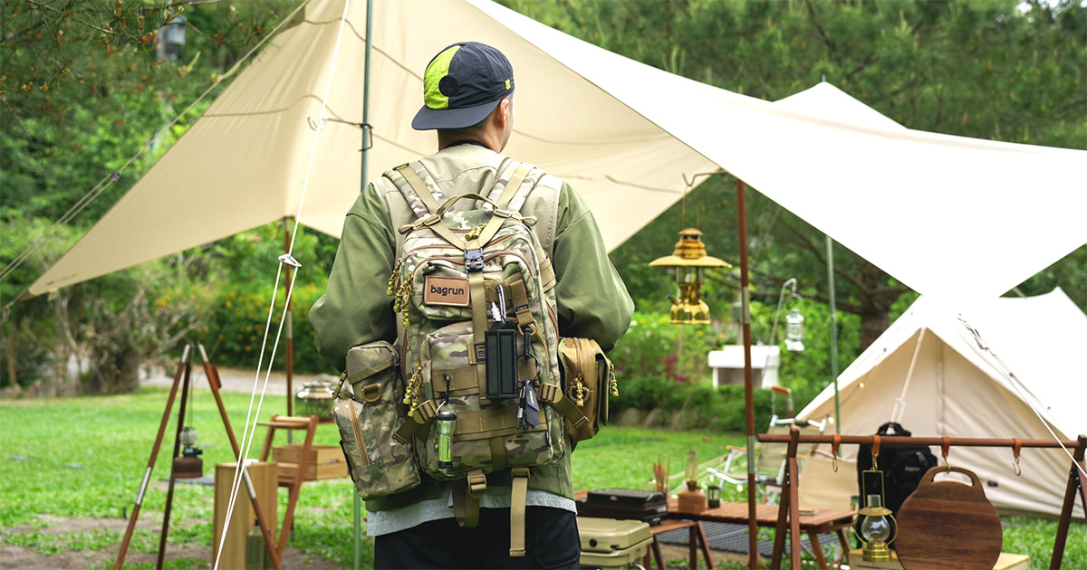 bagrun 可擴充式背包設計｜軍規 Molle 系統開啟背包的無限外掛模式