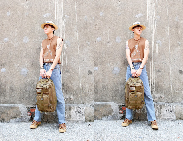 PTT穿搭版版主PbWu推薦-bagrun都會玩家軍事風格後背包