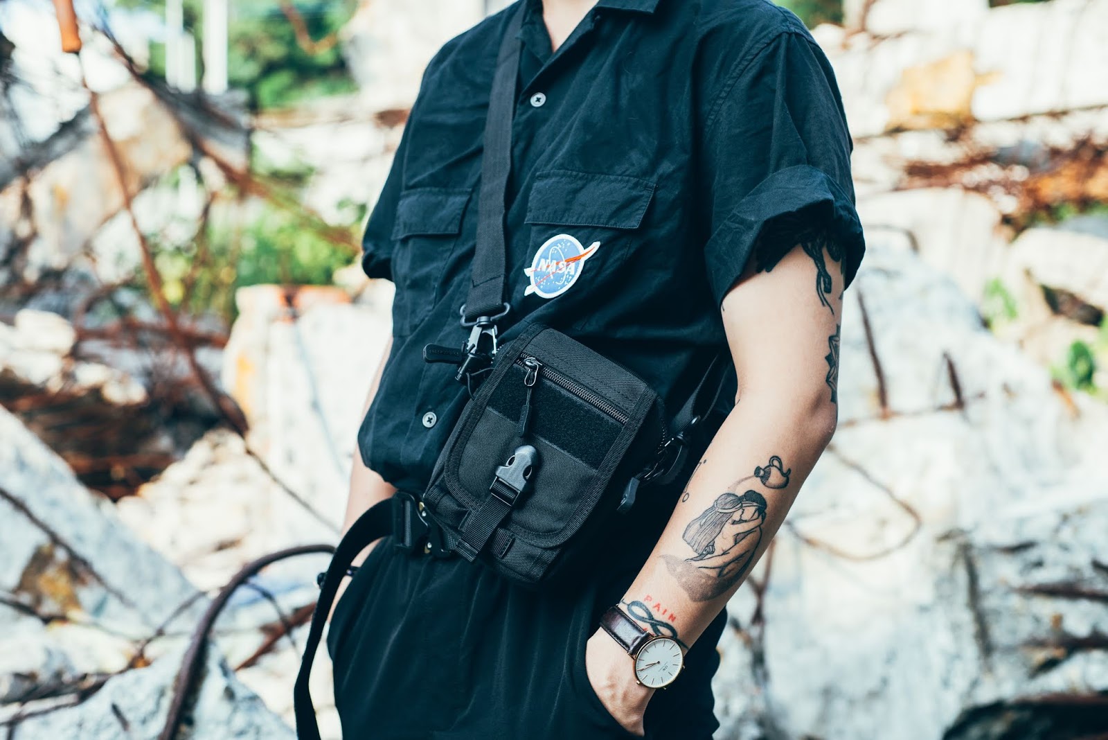 李豪 都會玩家軍事風格後背包