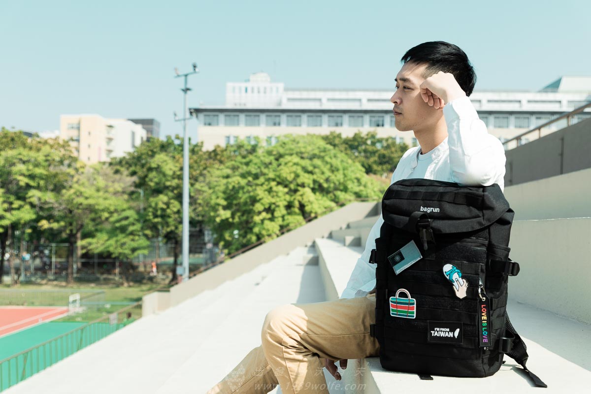 沃爾夫 都會玩家瞬開翻蓋後背包