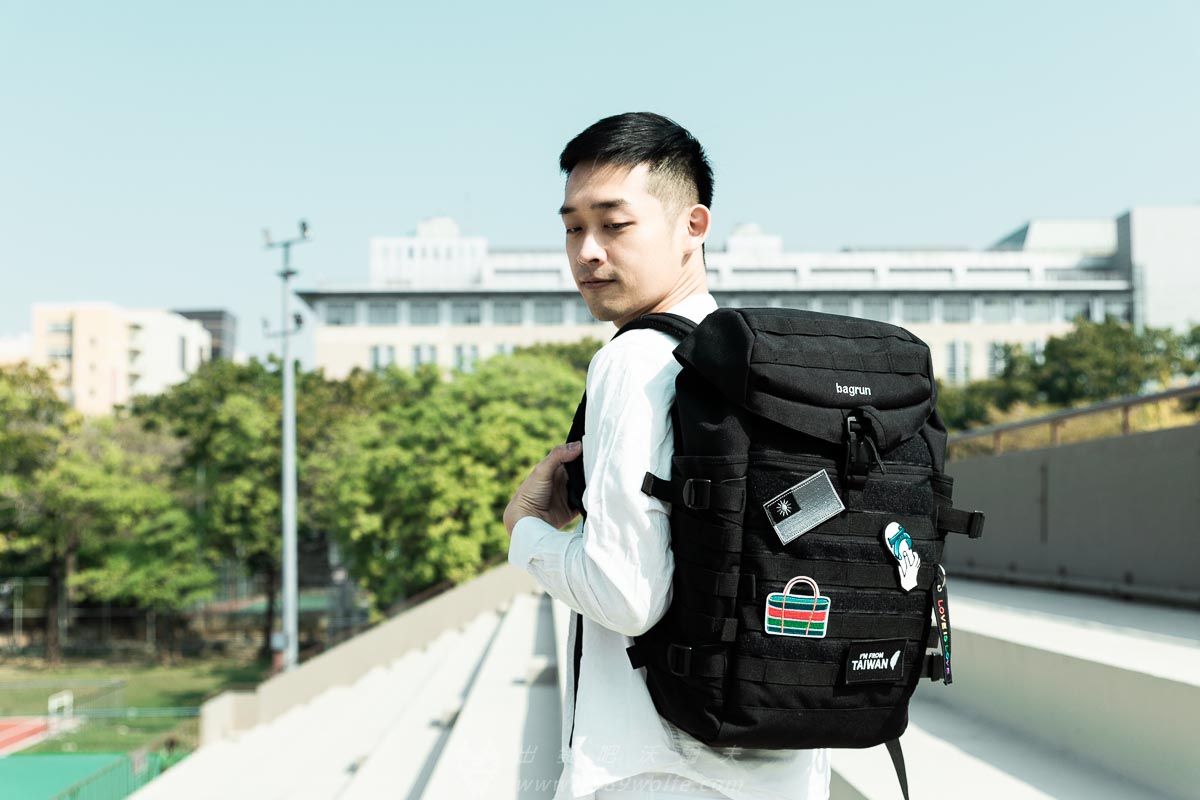 沃爾夫 都會玩家瞬開翻蓋後背包