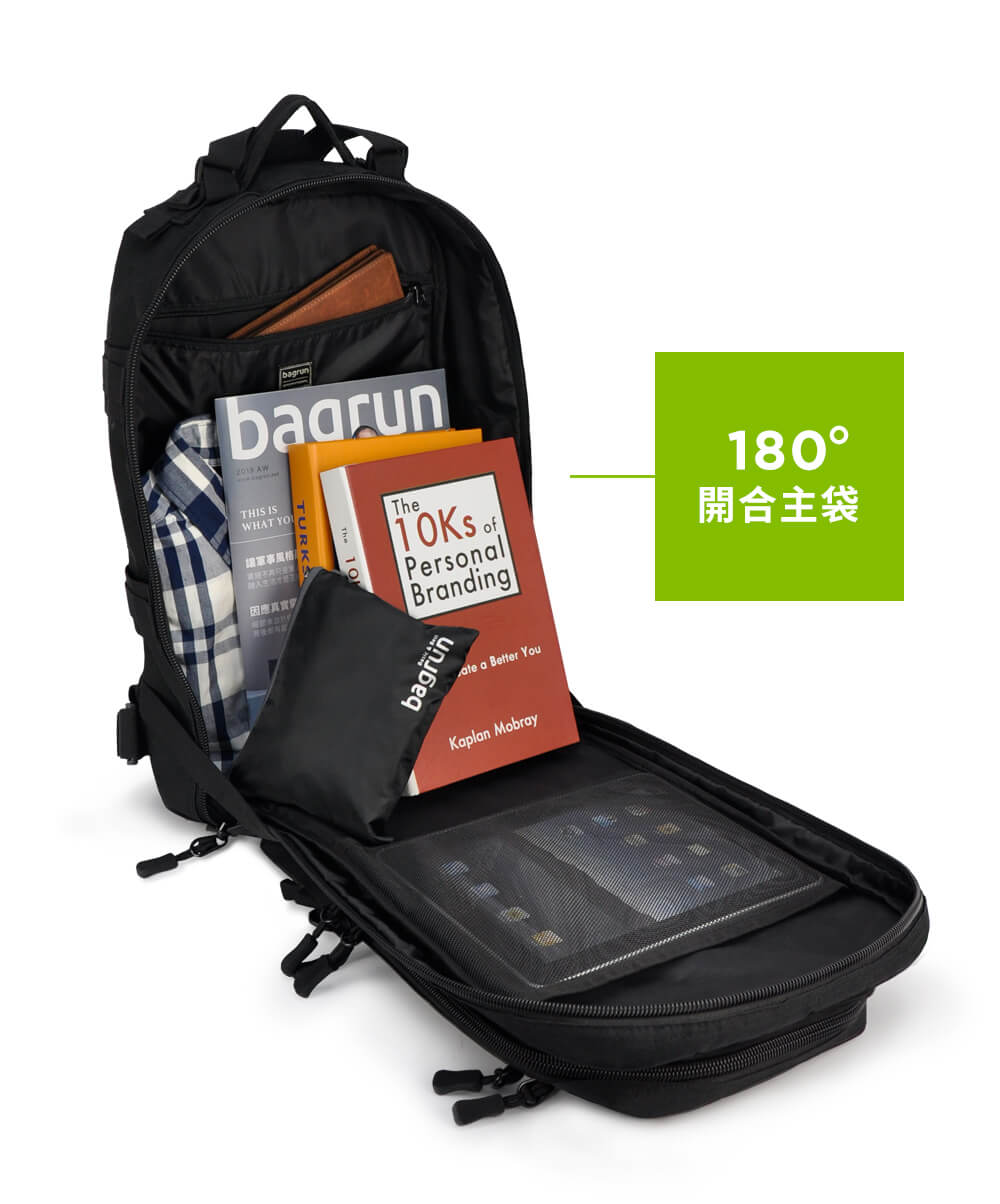 多夾層後背包  收納狂的救星  都會玩家軍事風格後背包