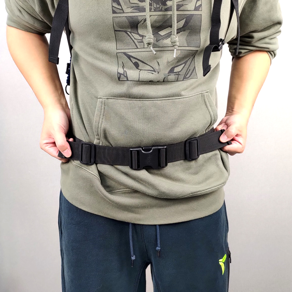 二代都會玩家軍事風格後背包-後背包的正確揹負方式