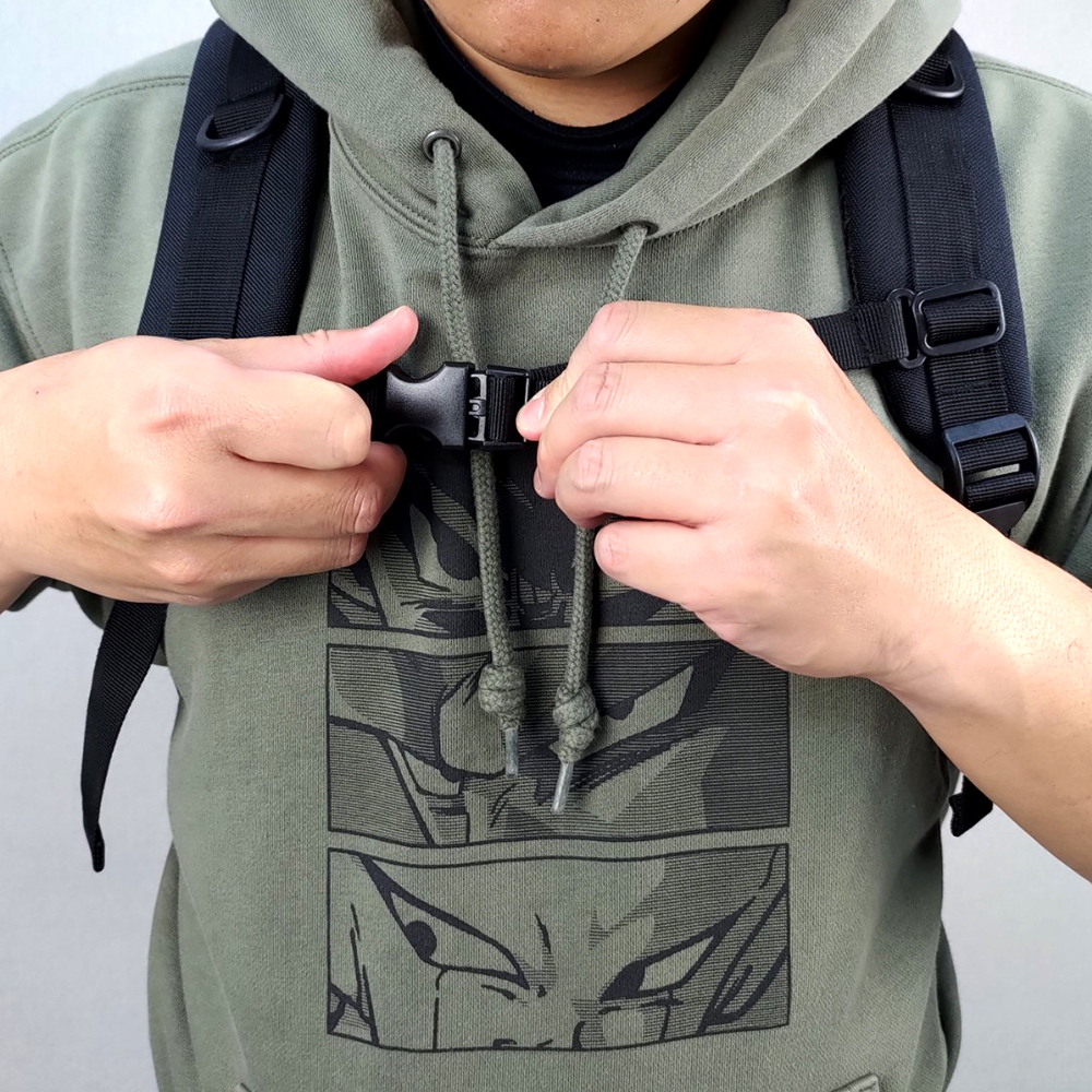 二代都會玩家軍事風格後背包-後背包的正確揹負方式