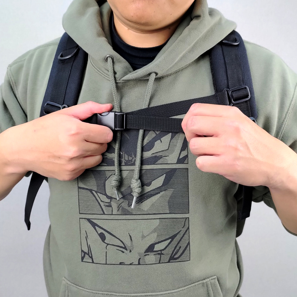 二代都會玩家軍事風格後背包-後背包的正確揹負方式