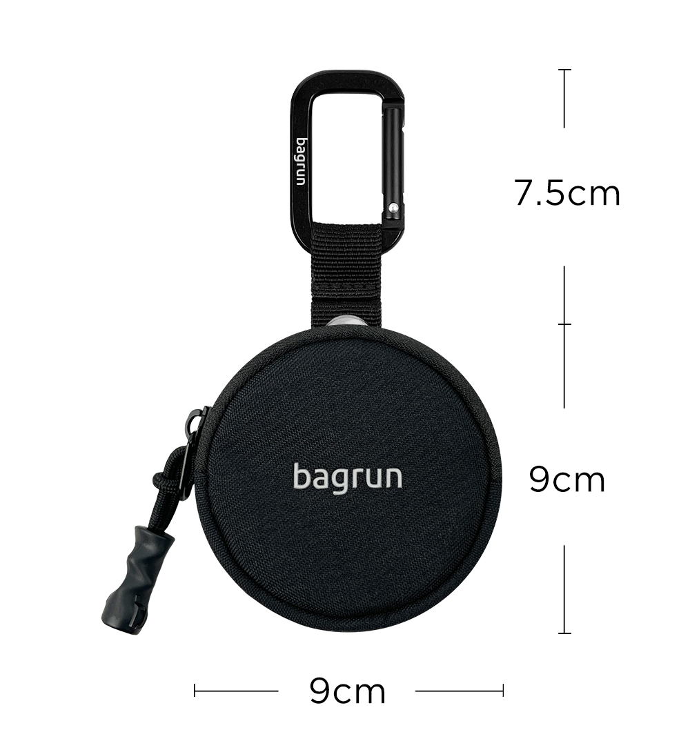 bagrun掛扣零錢包-正面