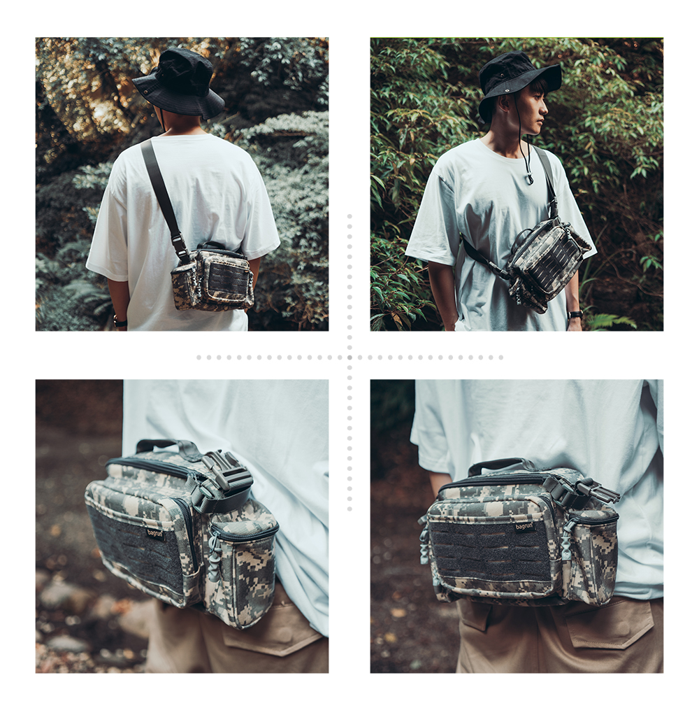 二代MOLLE系統多用途斜背包(腰包)