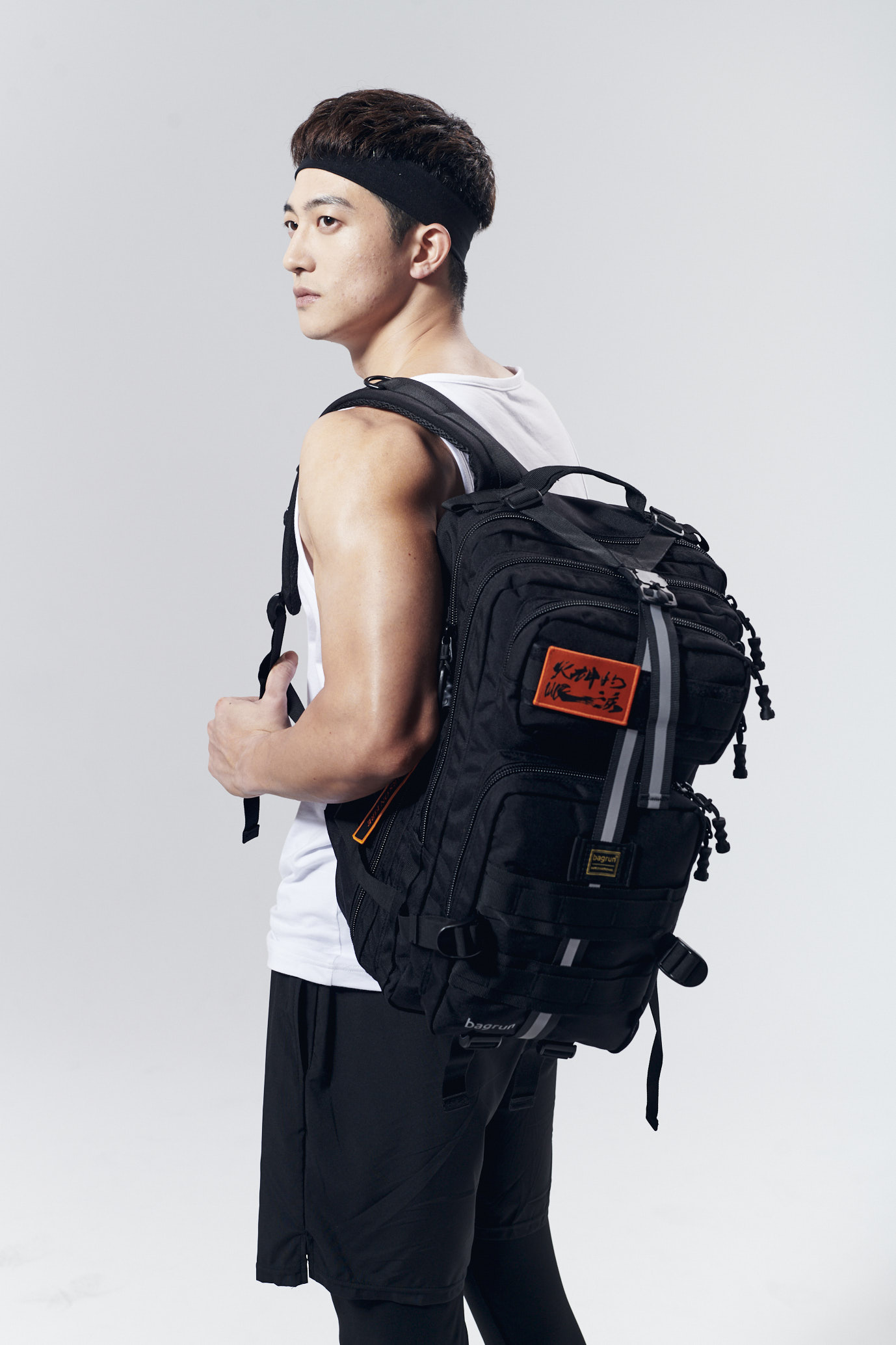 火神的眼淚 聯名版二代軍事風格瞬開後背包 L Bagrun 機能背包