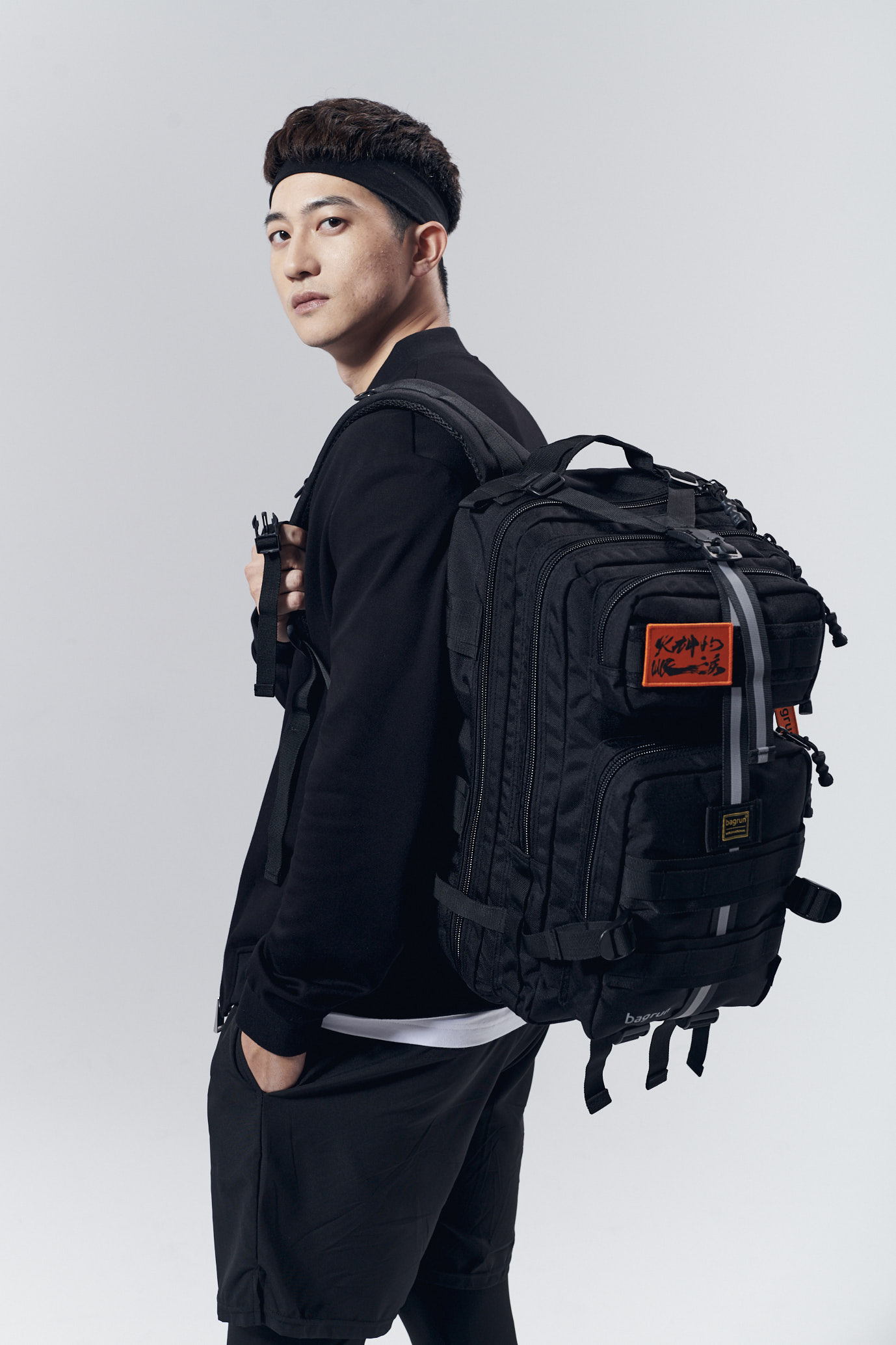 火神的眼淚 聯名版二代軍事風格瞬開後背包 L Bagrun 機能背包