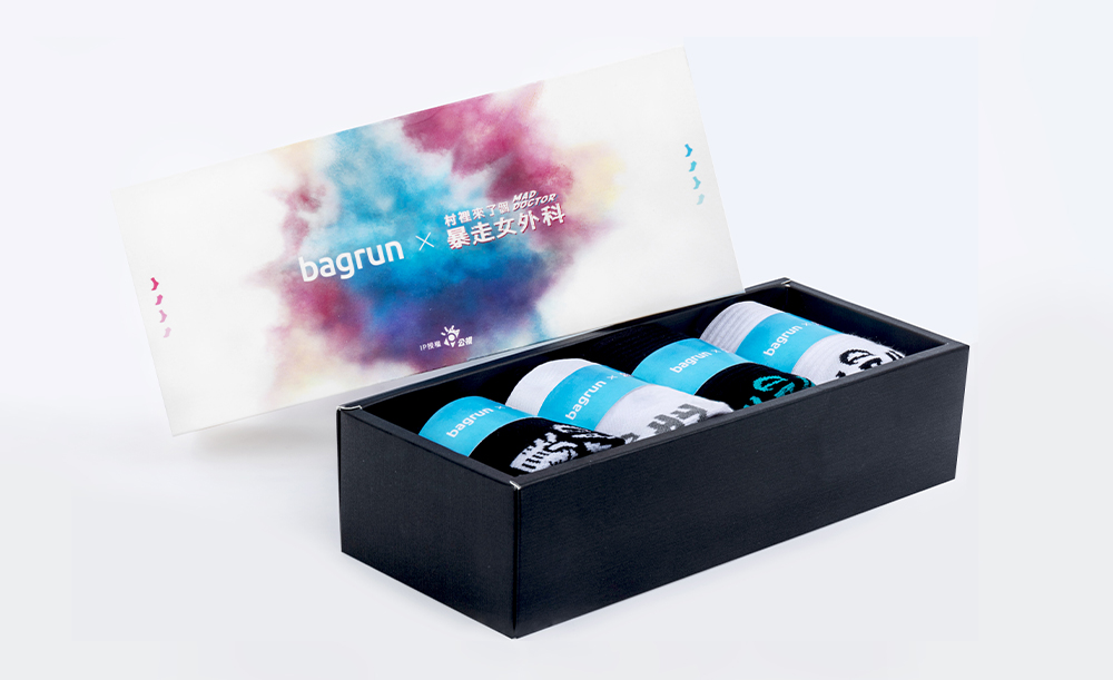《村裡來了個暴走女外科》x bagrun 聯名機能除臭襪(4入組)