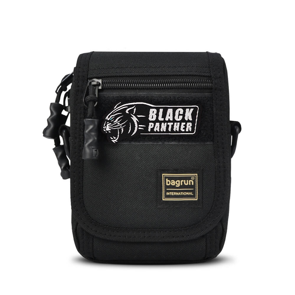 戰術風格魔鬼氈布章-A136A-黑豹