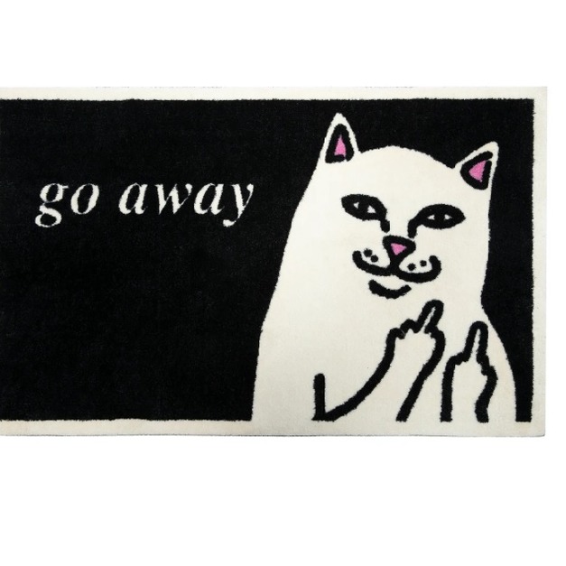 Nevermind. RIPNDIP 中指貓 造型地毯 RND0641N GO AWAY RUG