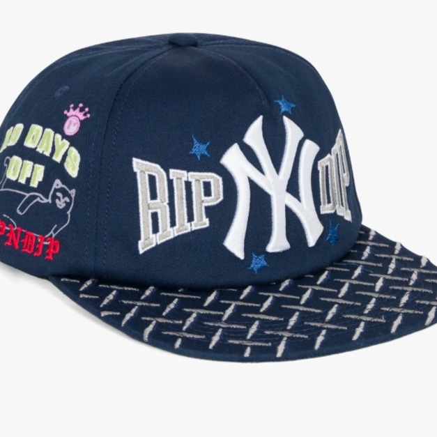 Nevermind. RIPNDIP RNDFALL25146 中指貓 刺繡六片帽 NY Athletics Snapback
