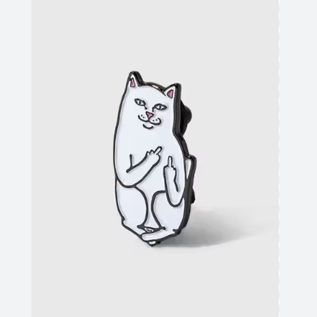 RIPNDIP RND1335 Lord Nermal Pin 質感金屬別針 中指貓 一入 NVM