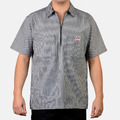 BEN-DAVIS BEN-1/2 Zip Short Sleeve Stripe 短袖襯衫 套頭 工裝 條紋 5色_5