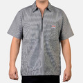 BEN-DAVIS BEN-1/2 Zip Short Sleeve Stripe 短袖襯衫 套頭 工裝 條紋 5色_4