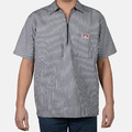 BEN-DAVIS BEN-1/2 Zip Short Sleeve Stripe 短袖襯衫 套頭 工裝 條紋 5色