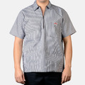 BEN-DAVIS BEN-1/2 Zip Short Sleeve Stripe 短袖襯衫 套頭 工裝 條紋 5色_3