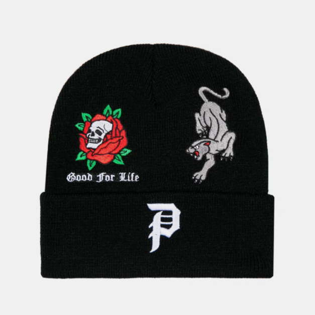 NEVERMIND PRIMITIVE PA326C01 OUTSIDER BEANIE 刺繡 短毛帽