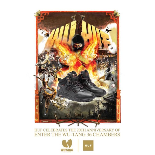 Nevermind.INC HUF x WUTANG 36週年海報 官方正版海報 美國進口 60*90cm 滑板海報