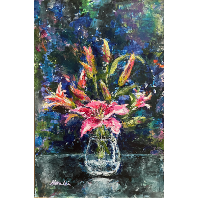 綻放，雷霞Nora Lei _25.8x38cm，2022