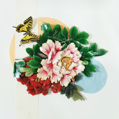 富貴牡丹，賴佳玲/db双瓶 _35x32x3cm，2019