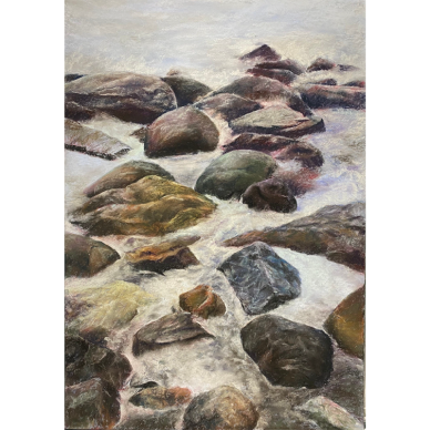 思念一個人1，魯雅琴  _79x55cm，2023