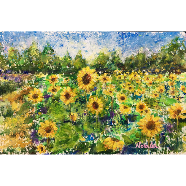 向日葵花田，雷霞Nora Lei _25.8x38cm，2020