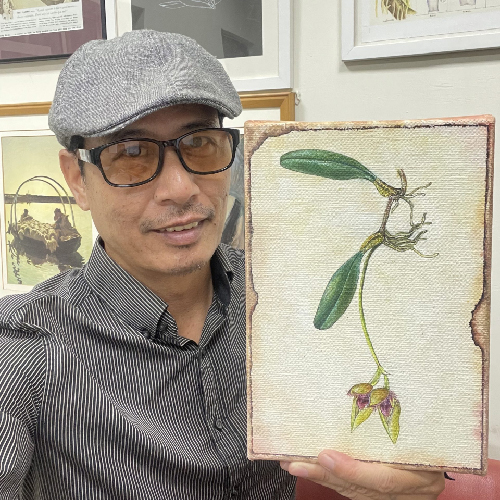 藝愛無界「2024秋拍」名人公益畫作-植物獵人-洪信介