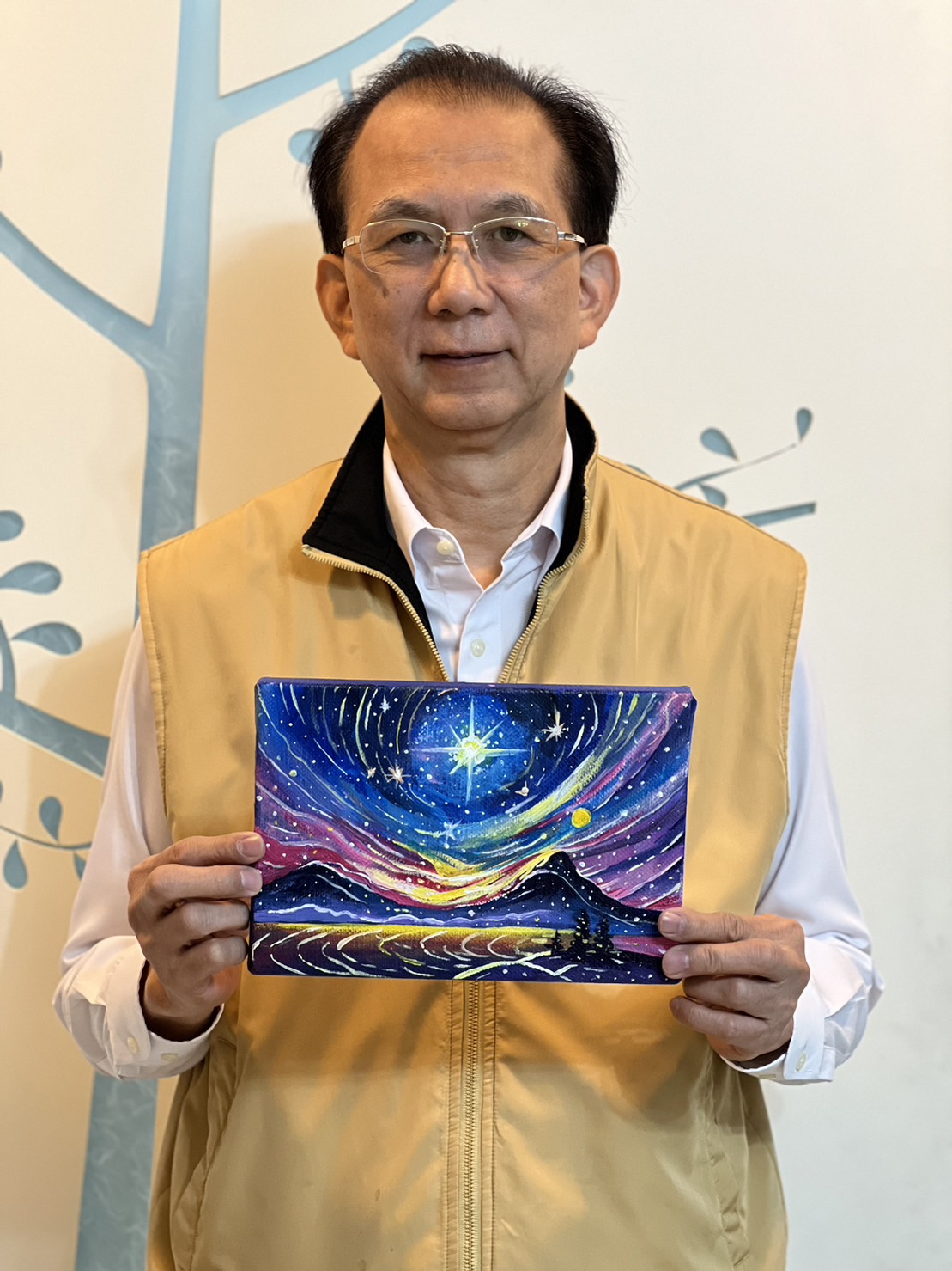 「藝愛無界 ‧ 繪聚希望」名人公益畫作-BNI國家董事 台灣最高階負責人 謝聰評 