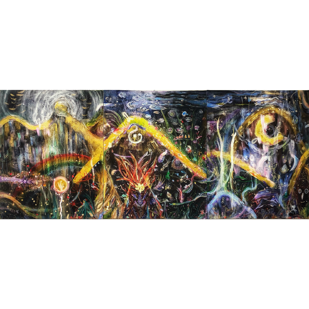 女巫的魔法，腳心JIA _217×60cm，2022