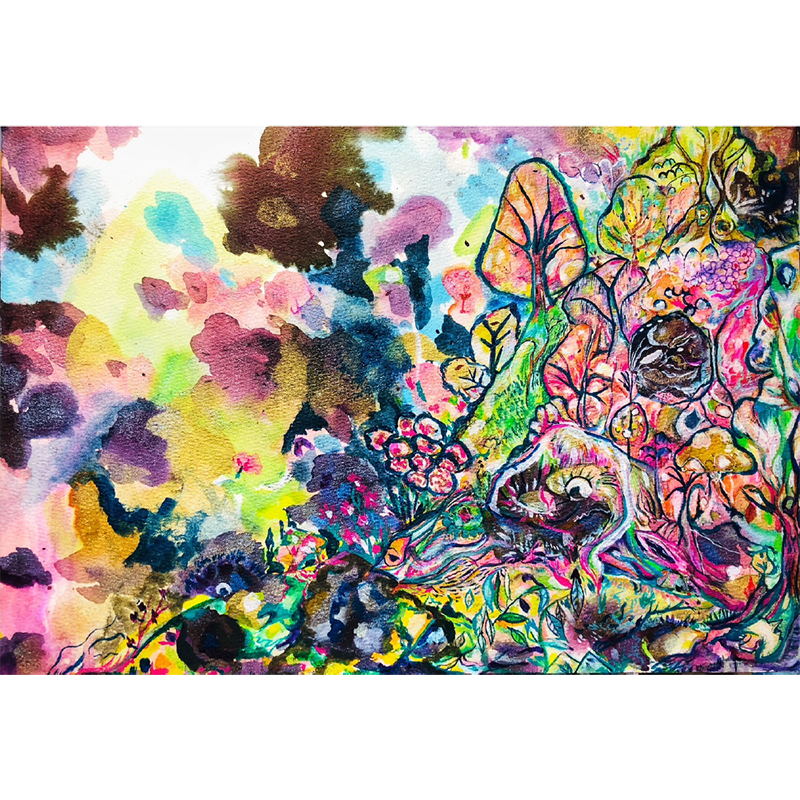 奇幻公園，腳心JIA _38×26cm，2023