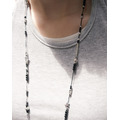 Necklace 聯名項鍊 星辰（黑小珠銀珠管珠）_5