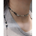 Necklace 聯名項鍊 星辰（黑小珠銀珠管珠）_9