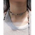 Necklace 聯名項鍊 星辰（黑小珠銀珠管珠）_10