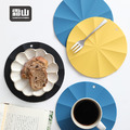 【日本霜山】北歐風傘紋矽膠隔熱墊-多色可選