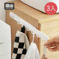 【日本霜山】隙縫用免鑽釘無痕抽拉式六連掛勾架-3入_2