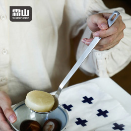 【日本霜山】304不鏽鋼一體成形漏勺-25cm