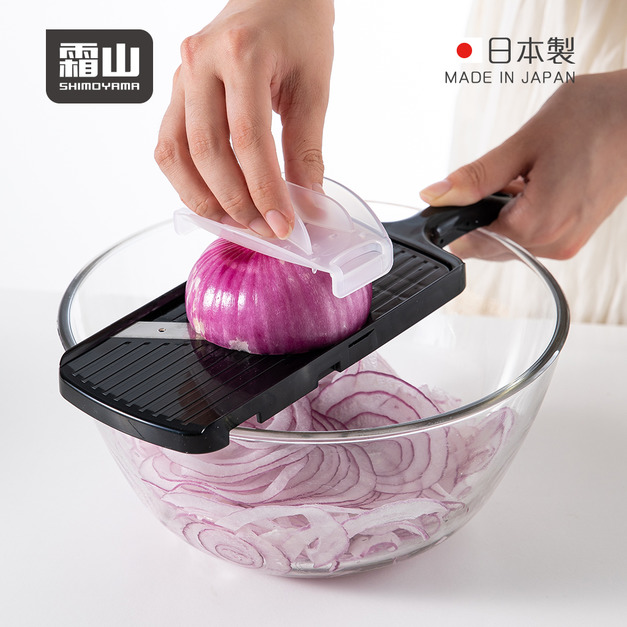 【日本霜山】日本製厚度可調節單向刨片刨絲器/切片器(附護手器)