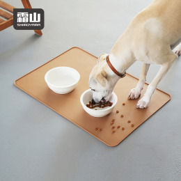 【日本霜山】寵物防滑餐墊/矽膠防水防髒墊(65x45cm)