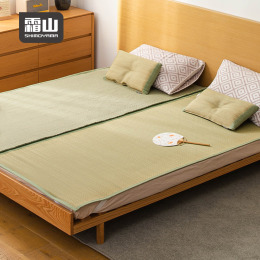 【日本霜山】冬夏兩用可拆式天然藺草涼蓆/床墊-180x200cm