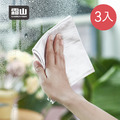 【日本霜山】超細纖維玻璃鏡面無水痕抹布(30x30cm)-3條入