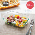 【日本霜山】雙耳耐熱玻璃烤盤/料理盤-800ml_2