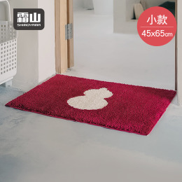 【日本霜山】葫蘆納福防滑地墊/腳踏墊/門墊(紅)-45x65cm