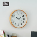 【日本霜山】北歐風靜音掛鐘/時鐘/掛牆鐘-25cm
